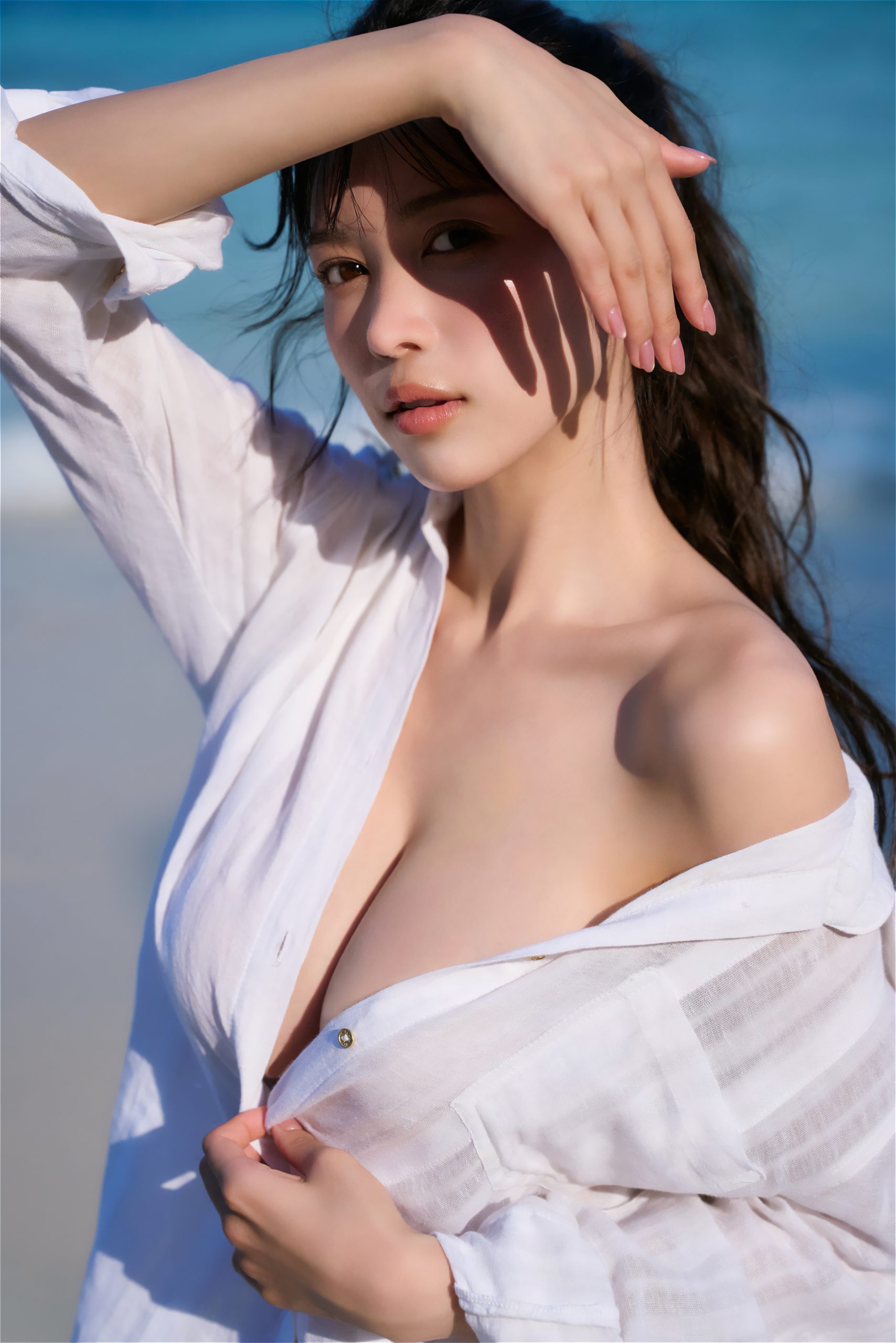 七瀬なな, 写真集, みつめて。, グラビア, レースクイーン, 胸ポチ, 乳首, ノーブラ, 髪ブラ, 下乳, B90, くびれ, 文化財級ボディ, 水着, ランジェリー, レビュー, 購入